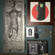 My Carbonite collection, including work from Sideshow, Disney, Lego, Hero Complex and an art piece by Florey. Also, you’ll notice I have a crayon carved into Carbonite, but not my original toy.